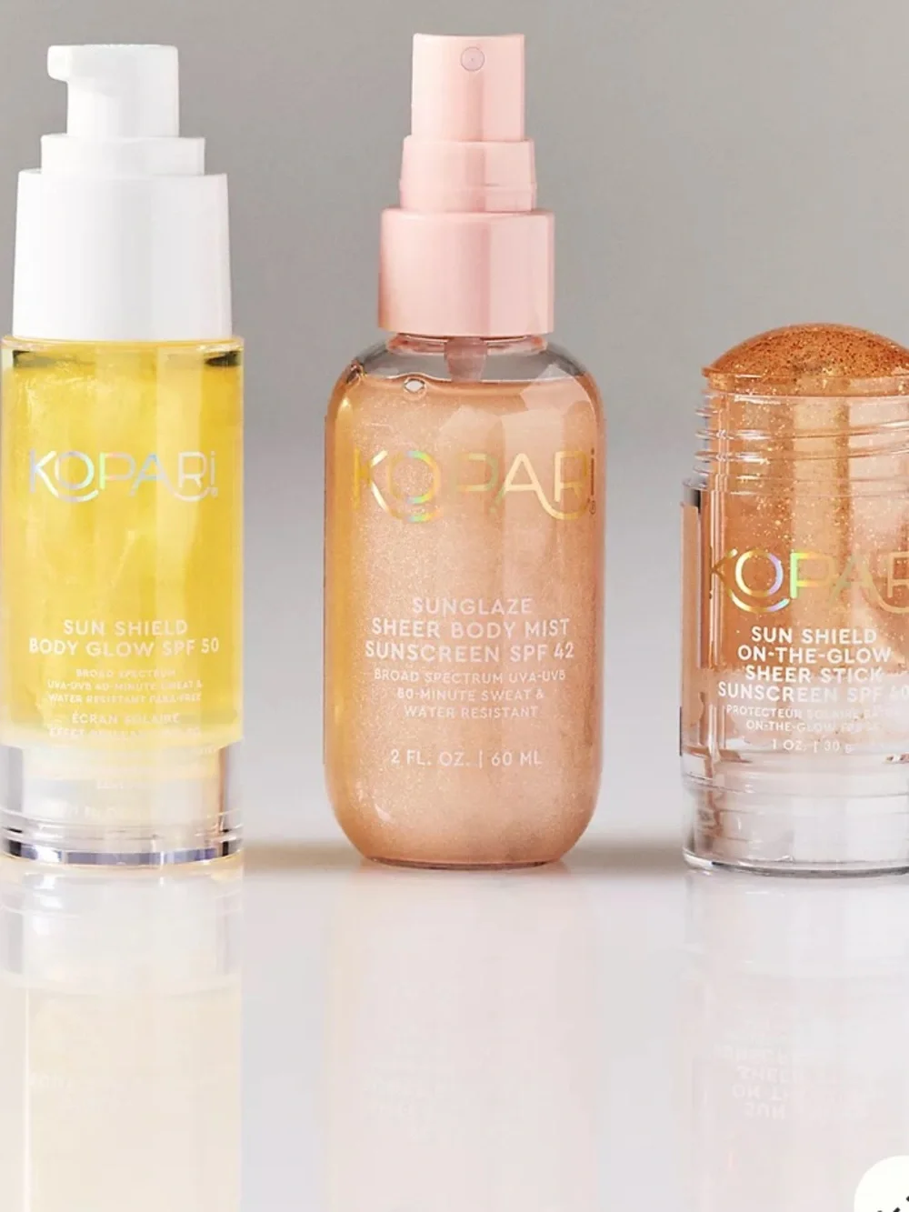 KOPARI Suns Out Skin Care Sun Shield Kit 3 Pc Travel Set NEW